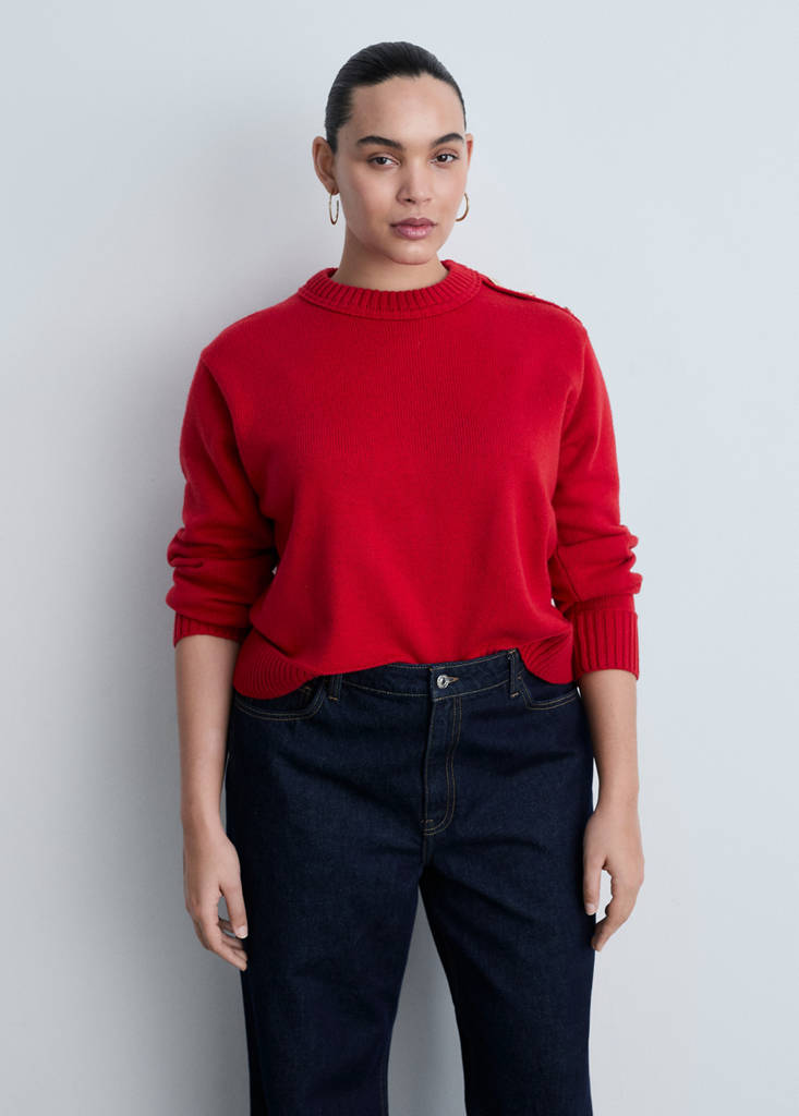Pull-Over Maille Boutons Bijoux