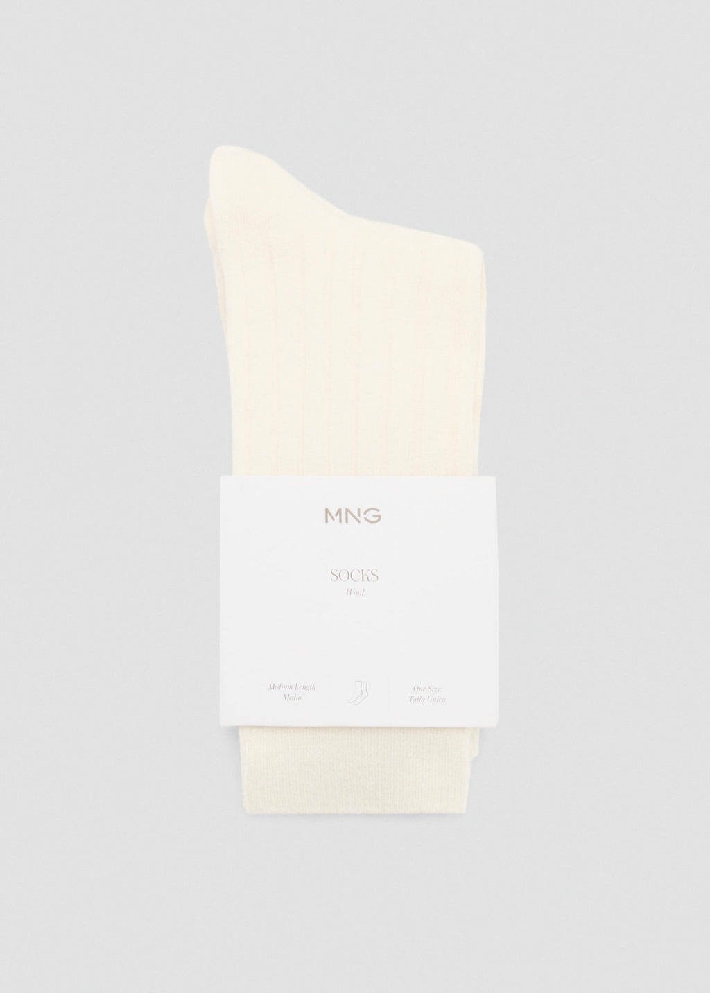 Chaussettes Laine Mélangée Maille Côtelée