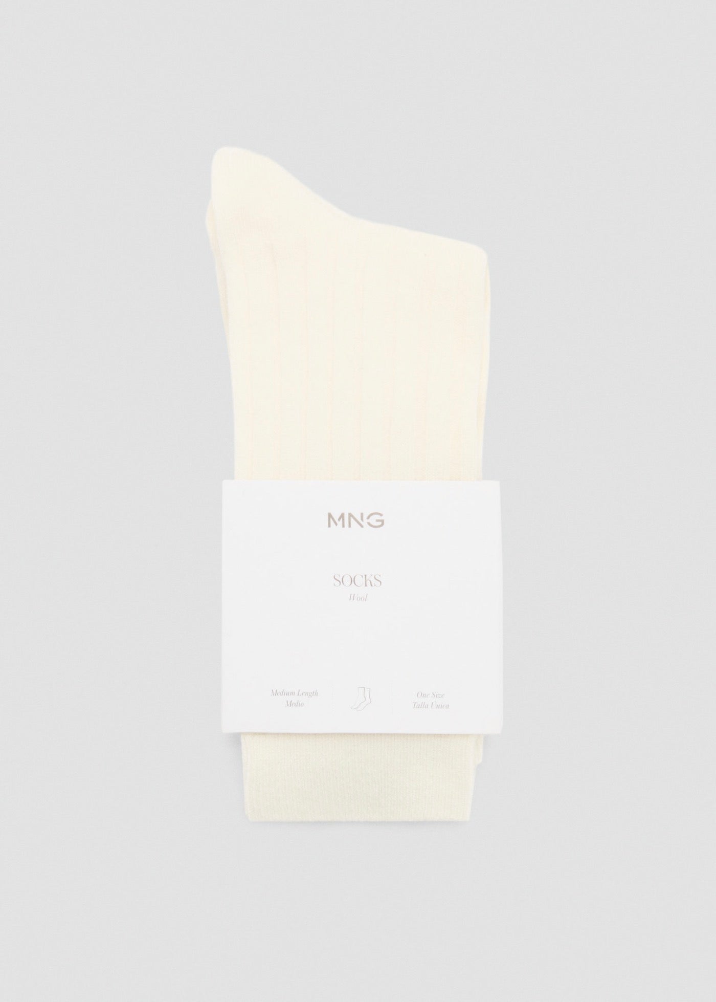Chaussettes Laine Mélangée Maille Côtelée