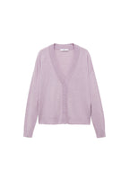 Cárdigan de Punto con Cuello de Pico - Light/Pastel Purple