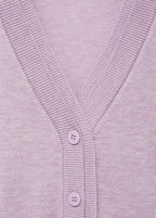 Cárdigan de Punto con Cuello de Pico - Light/Pastel Purple