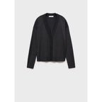 Cárdigan Punto Cuello V - Dark Heather Grey