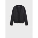 Cardigan Maille Col V - Dark Heather Grey