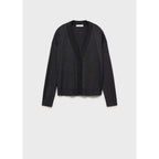 Cárdigan Punto Cuello V - Dark Heather Grey