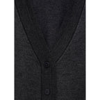 Cárdigan Punto Cuello V - Dark Heather Grey
