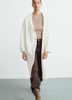 Manteau Maille Poches