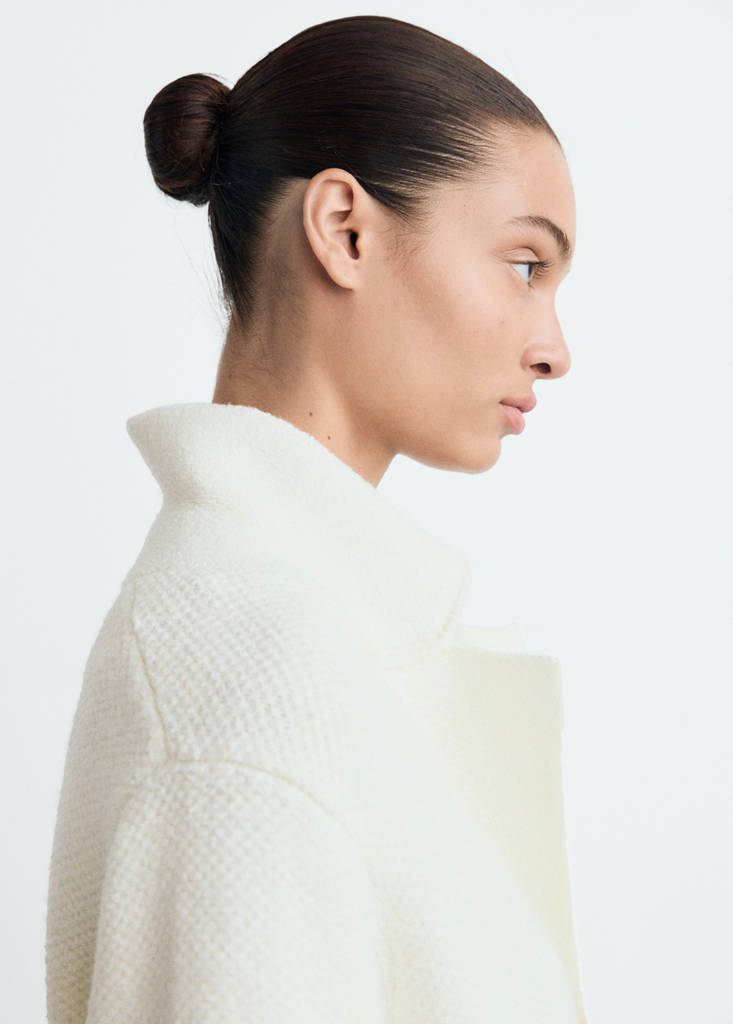 Manteau Maille Poches