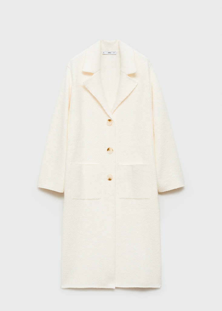Manteau Maille Poches