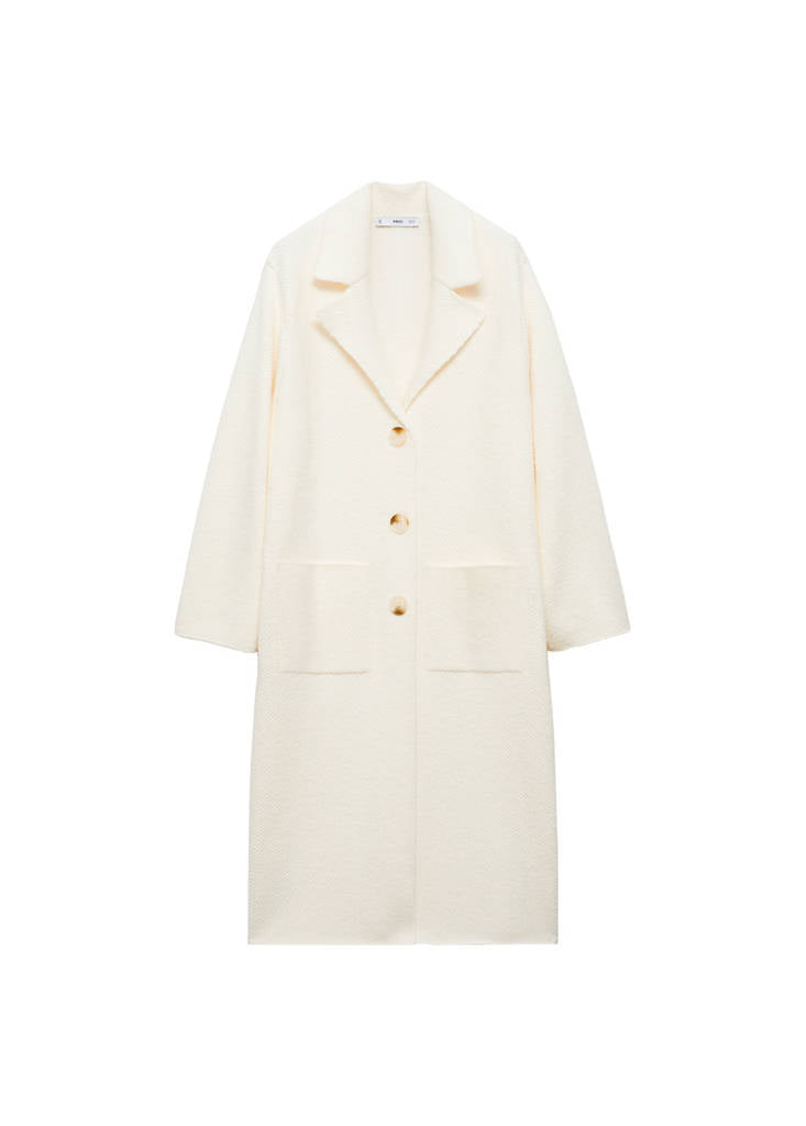 Manteau Maille Poches