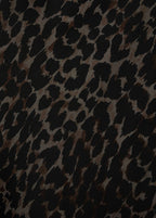 Robe Col En V Imprimé Animal