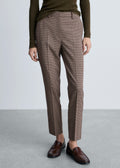 Pantalón Skinny Crop - Marron