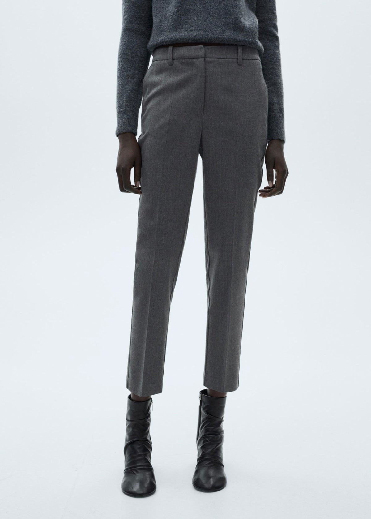 Pantalón Skinny Crop - Grey
