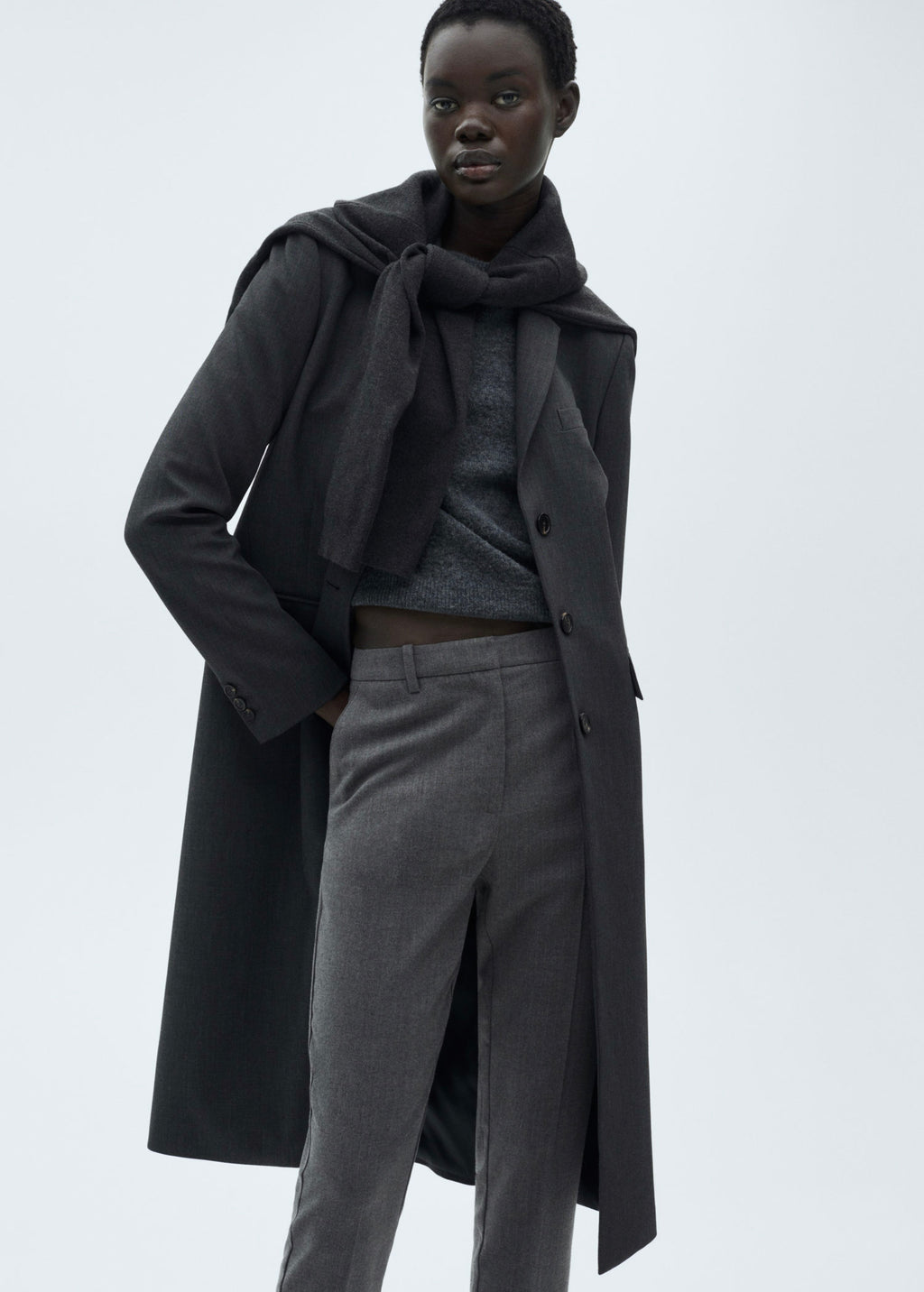 Pantalón Skinny Crop - Grey