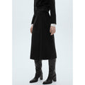 Falda Midi Detalle Hebilla - Black