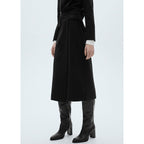 Falda Midi Detalle Hebilla - Black
