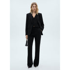 Button-Down Suit Vest - Black