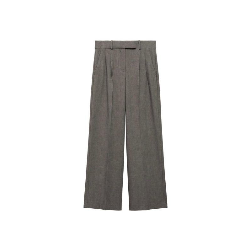 Pantalón de traje ancho - Marrón
