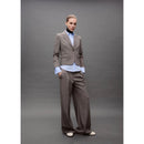 Pantalón de traje ancho - Marrón