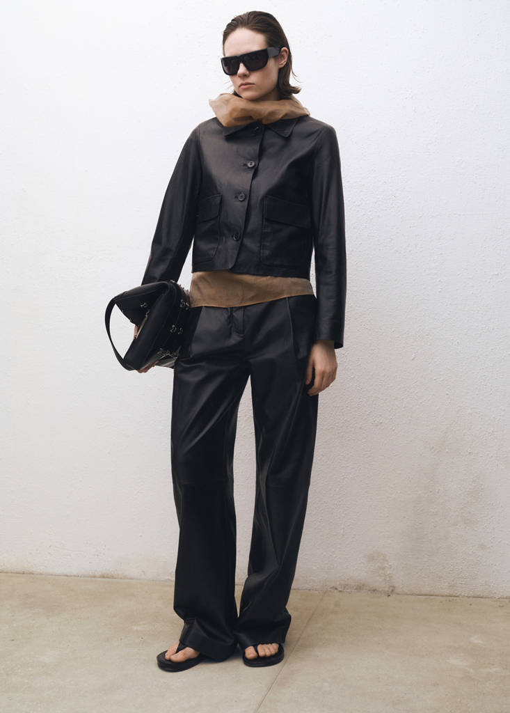 Veste Cuir Boutons
