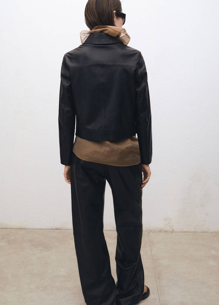 Veste Cuir Boutons