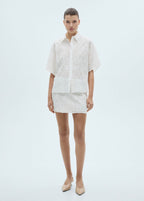 Jupe Coton Broderie Florale
