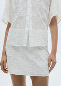 Jupe Coton Broderie Florale