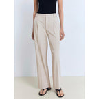 Pantalon Droit Pinces - Beige