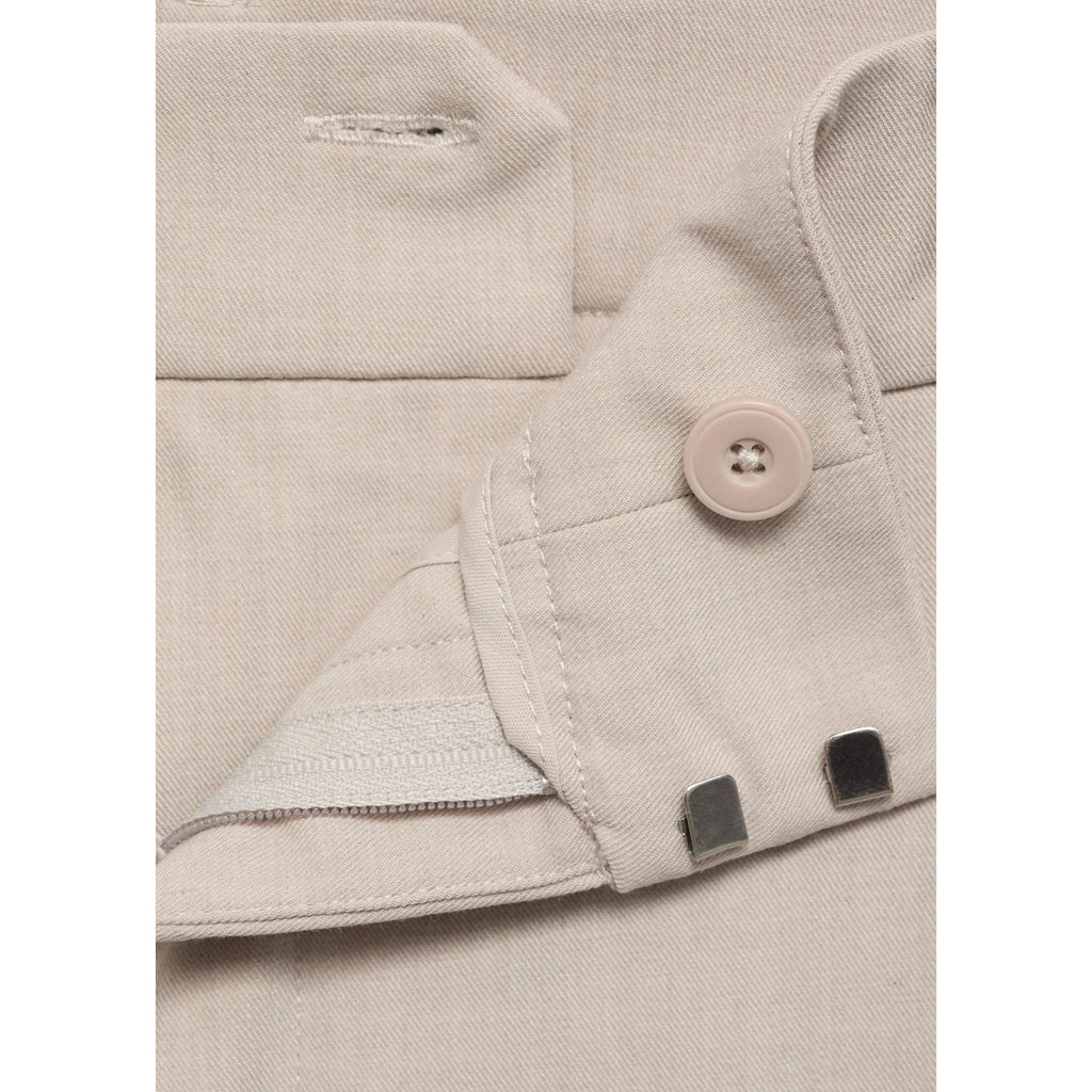 Pantalon Droit Pinces - Beige