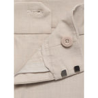 Pantalon Droit Pinces - Beige