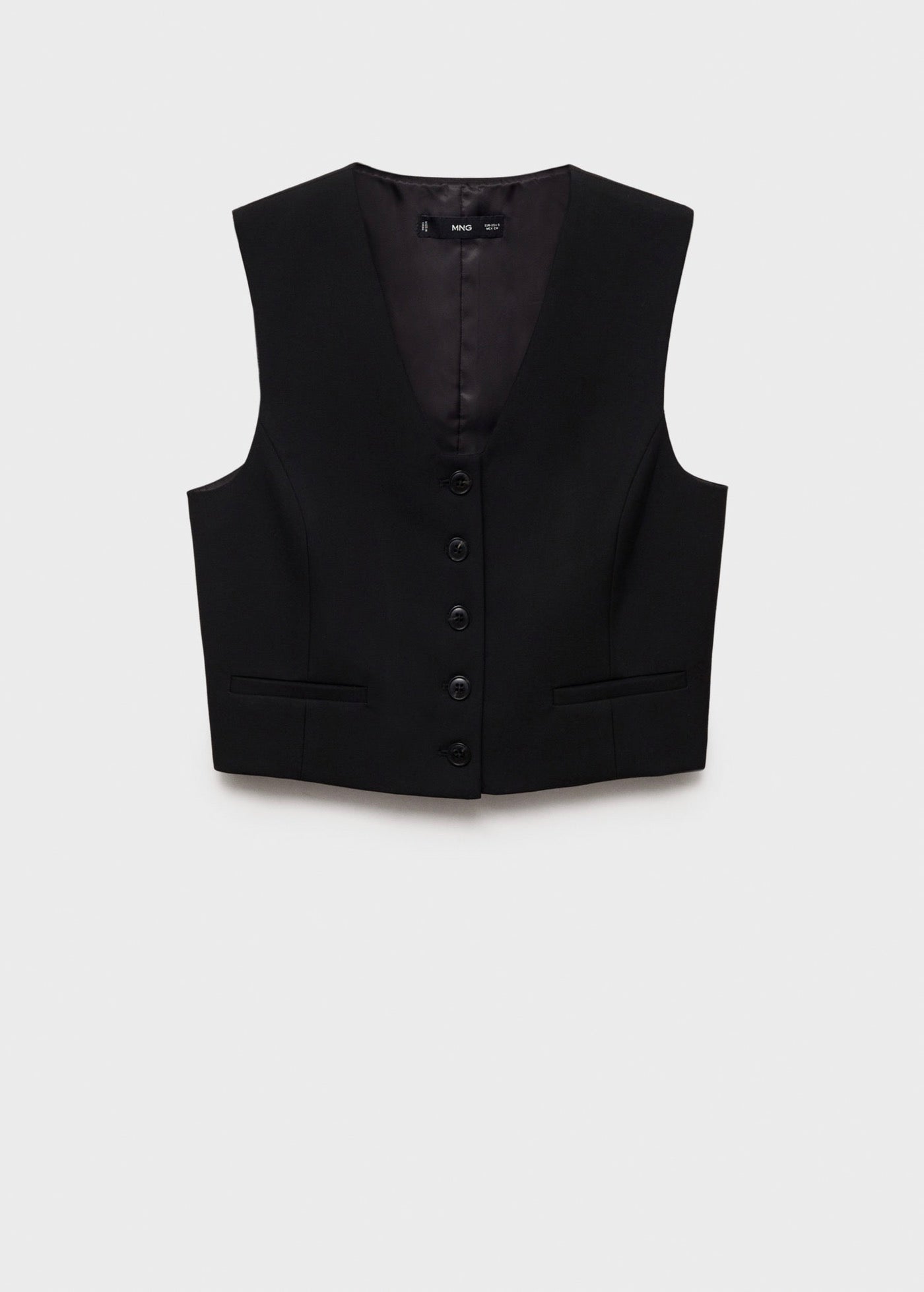 Gilet Costume Crop - Black