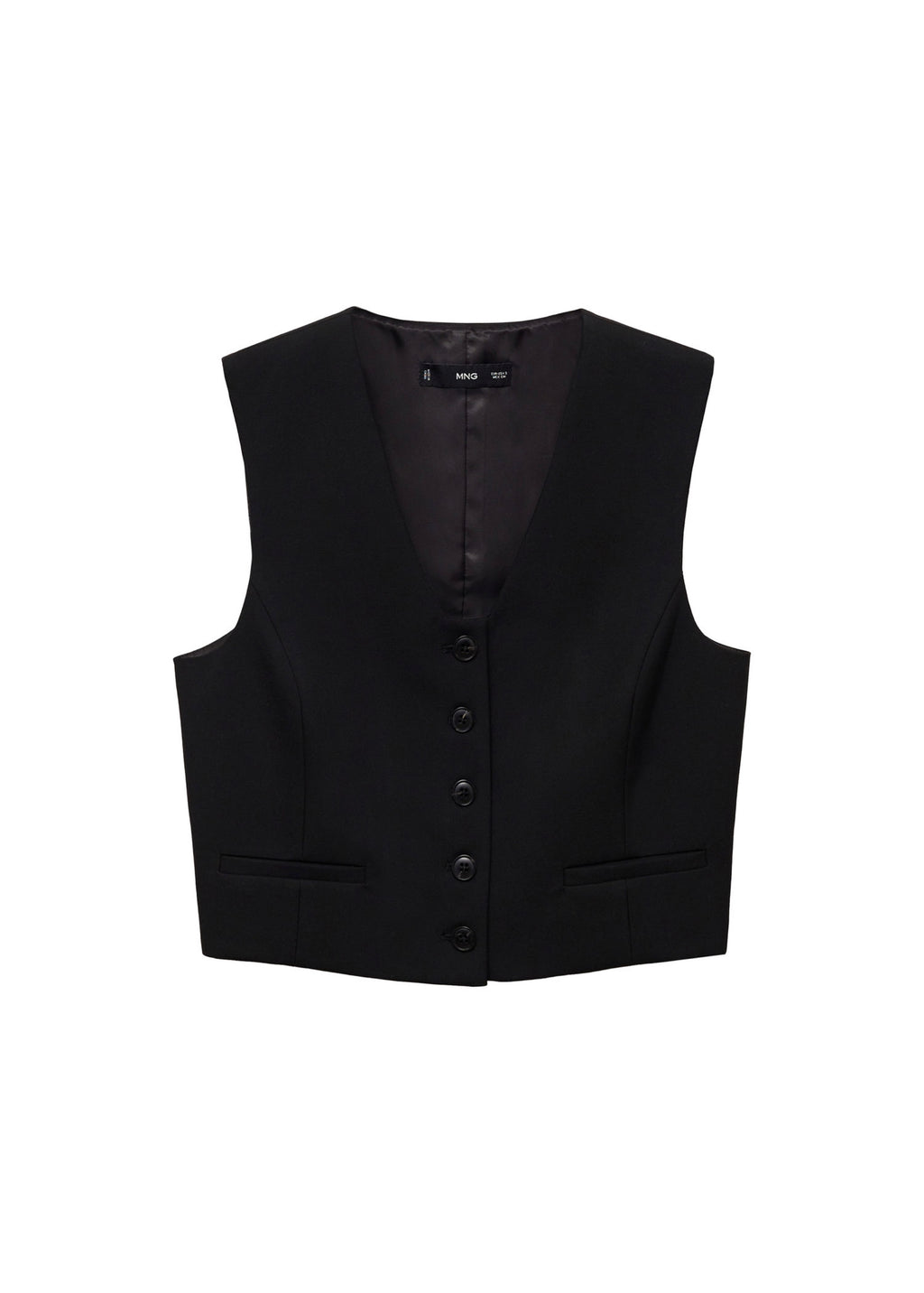 Gilet Costume Crop - Black