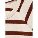 Sudadera Rayas Cuello Redondo - Burnt Orange