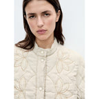 Veste Matelassée Broderie À Fleurs