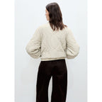 Veste Matelassée Broderie À Fleurs