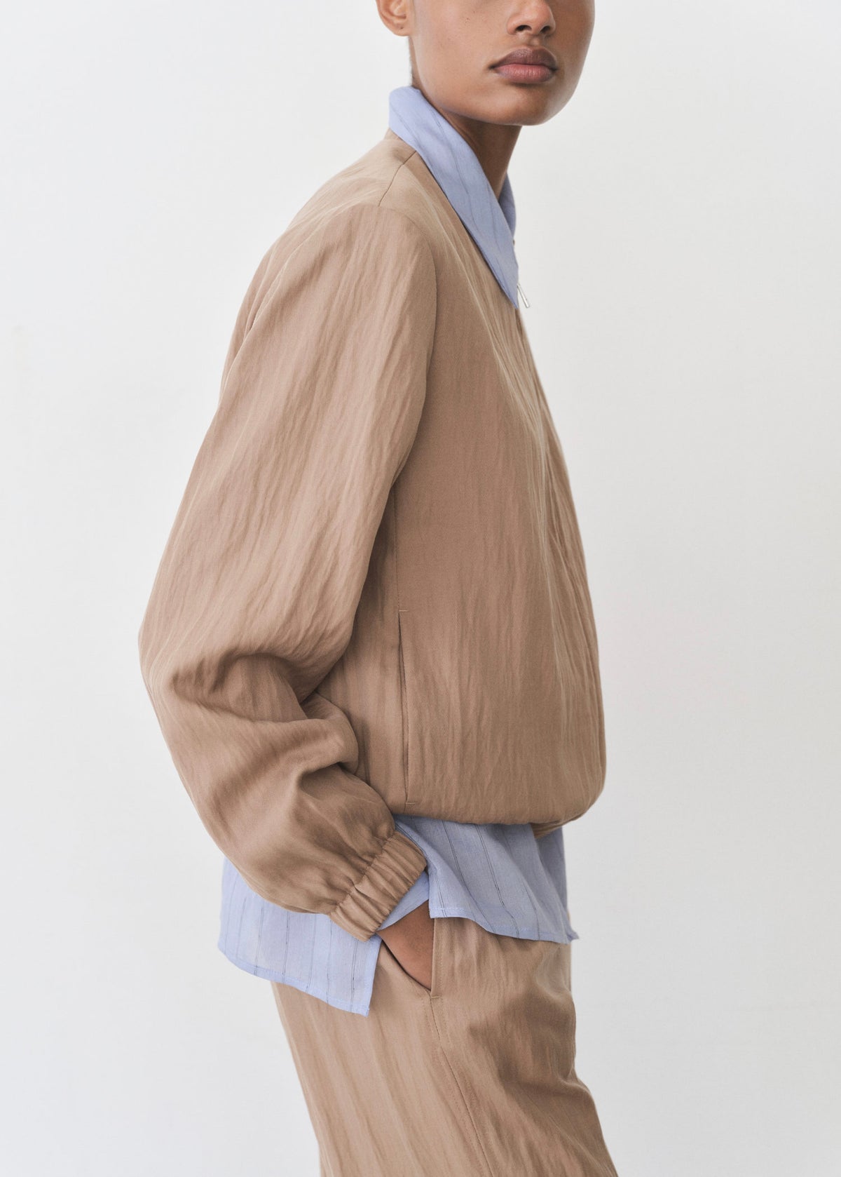 Cazadora Bomber De Lyocell - Medium Brown