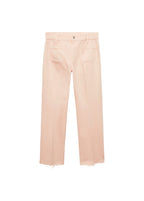 Jean Flare Crop Pockets - Pink