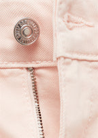 Jean Flare Crop Pockets - Pink