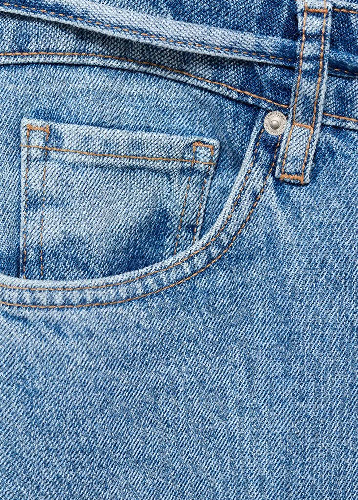 Jean Wideleg Taille Basse Ceinture