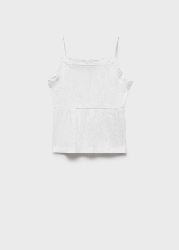Top Bimba Blanco Roto - Niña