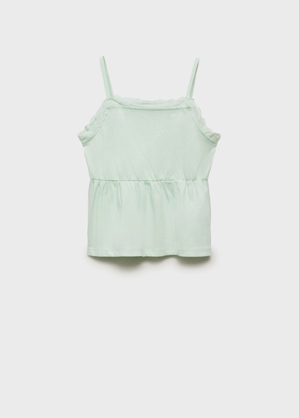 Top Bimba Verde Menta - Niña