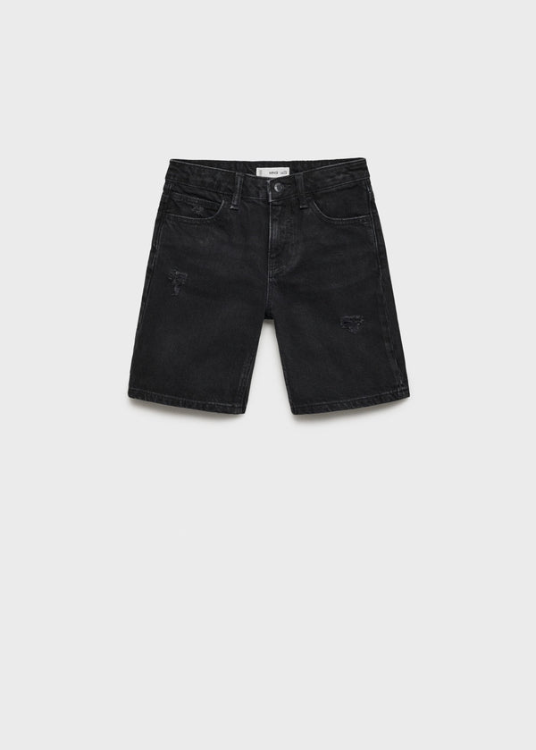 Bermuda Martin Denim Negro - Niño