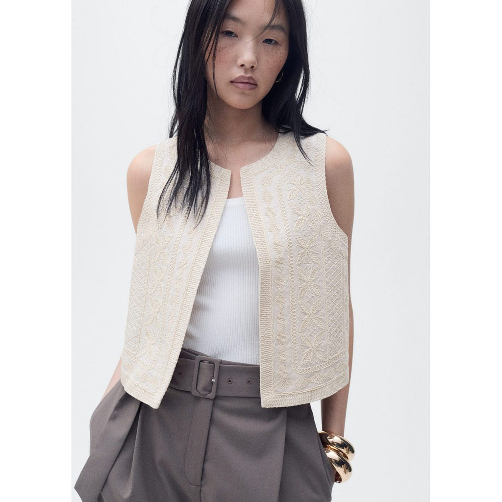 Manteau Brod - Ecru