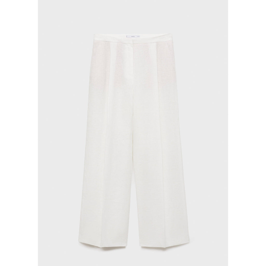 Pantalon De Costume Lin - Off White
