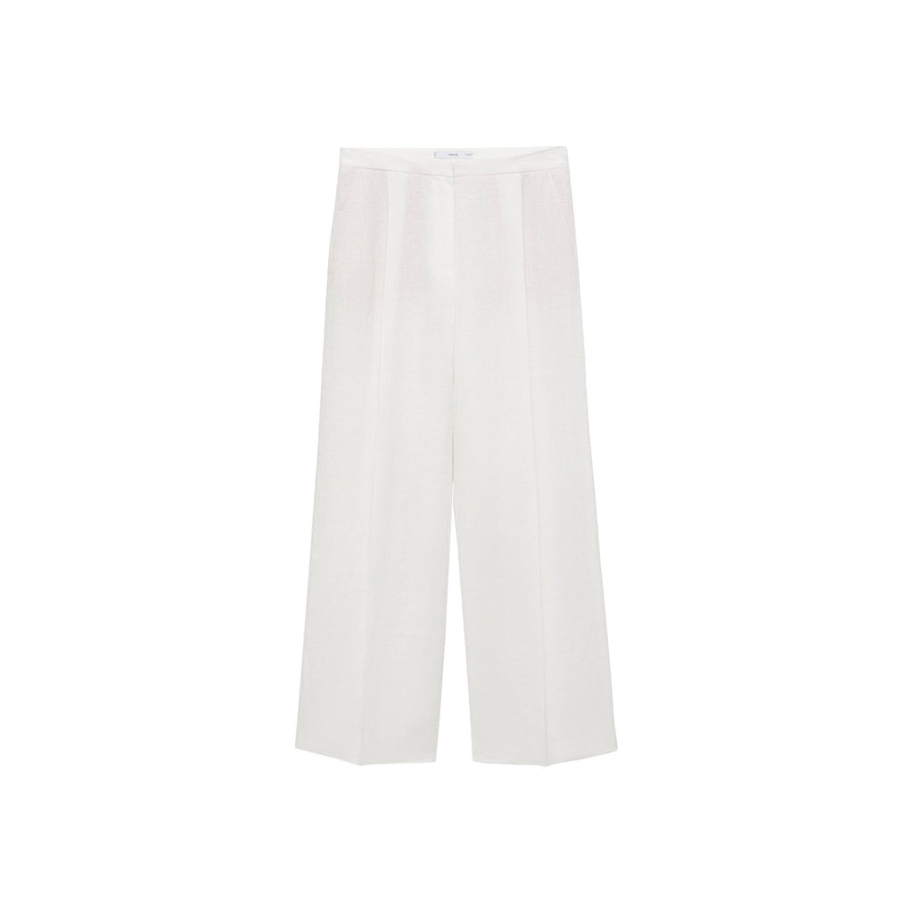 Pantalon De Costume Lin - Off White