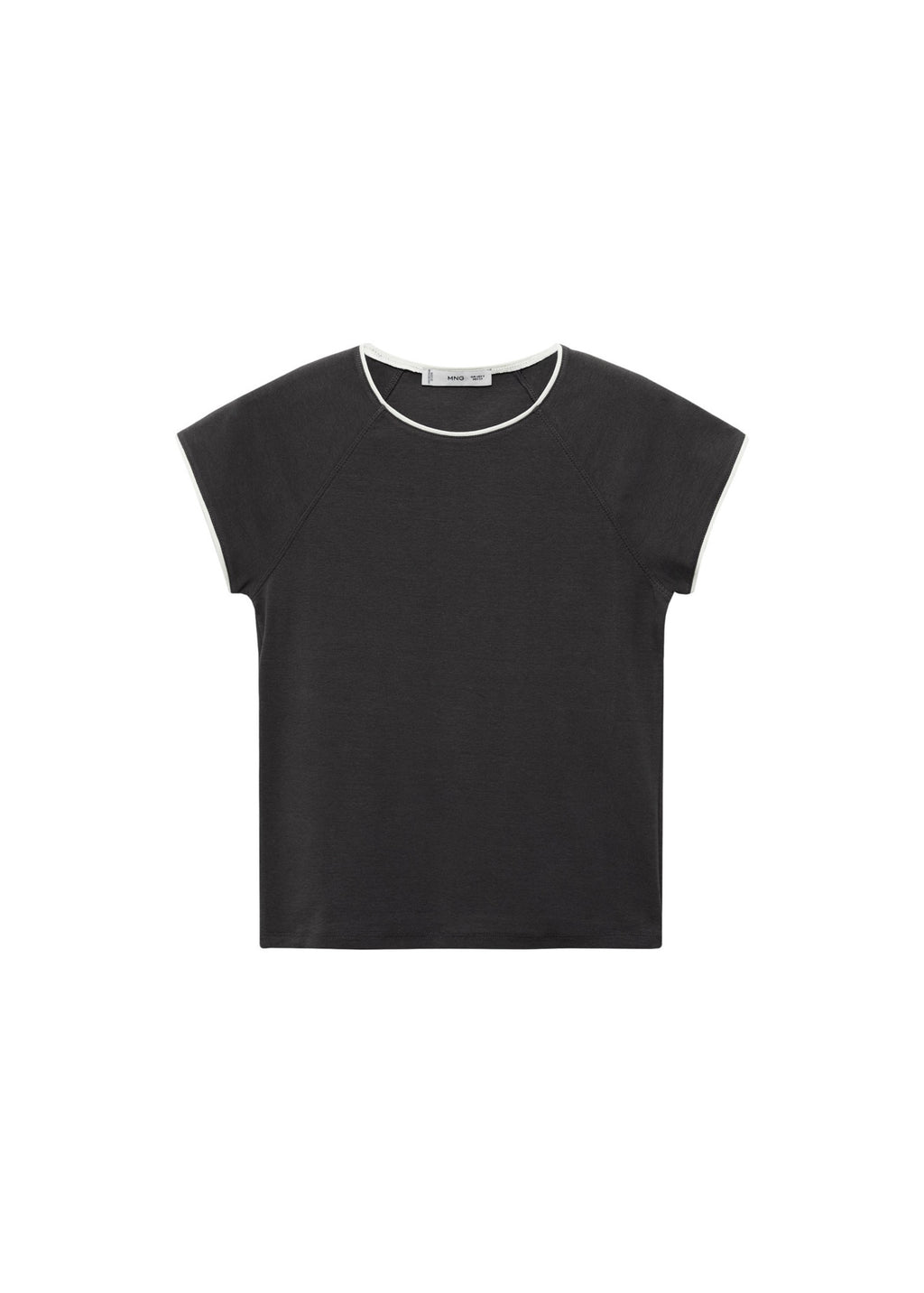 T-Shirt Coton Liserés Contrastants