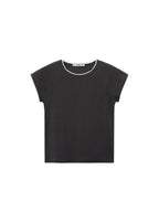 T-Shirt Coton Liserés Contrastants