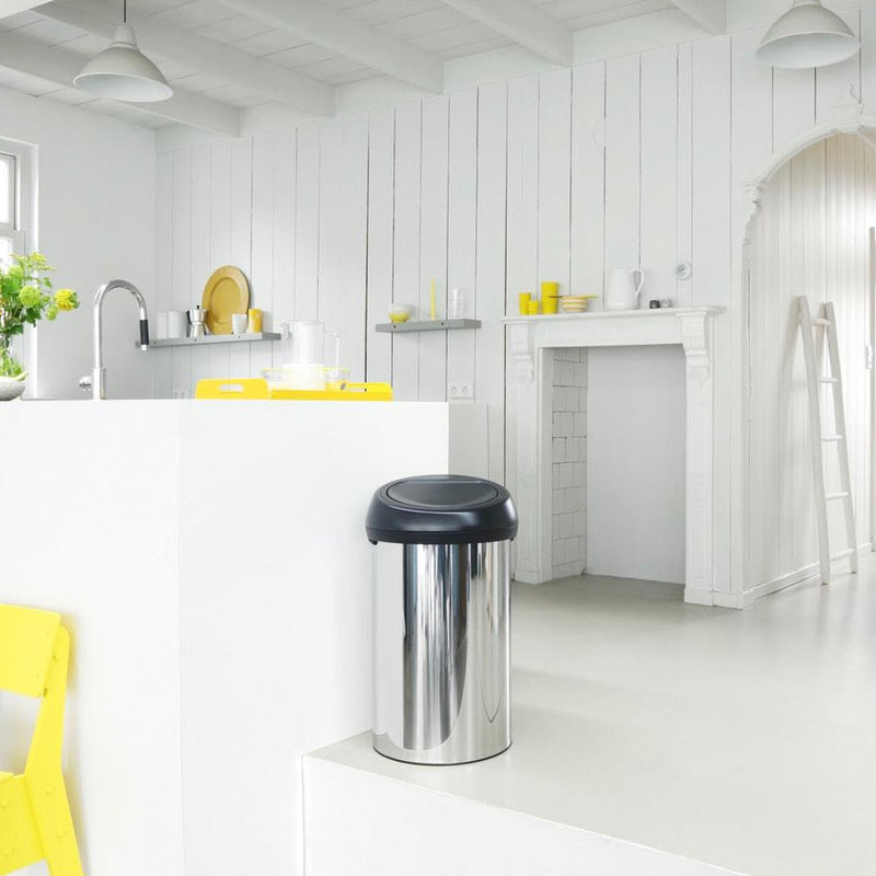 Touch Bin - 60L - Brilliant Steel