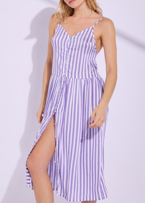 Vestido Formentera - Rayas Lavanda