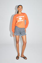 Sudadera The Eddie Calico De Algodón Orgánico Naranja