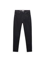 High-Waisted Coated Skinny Jeans